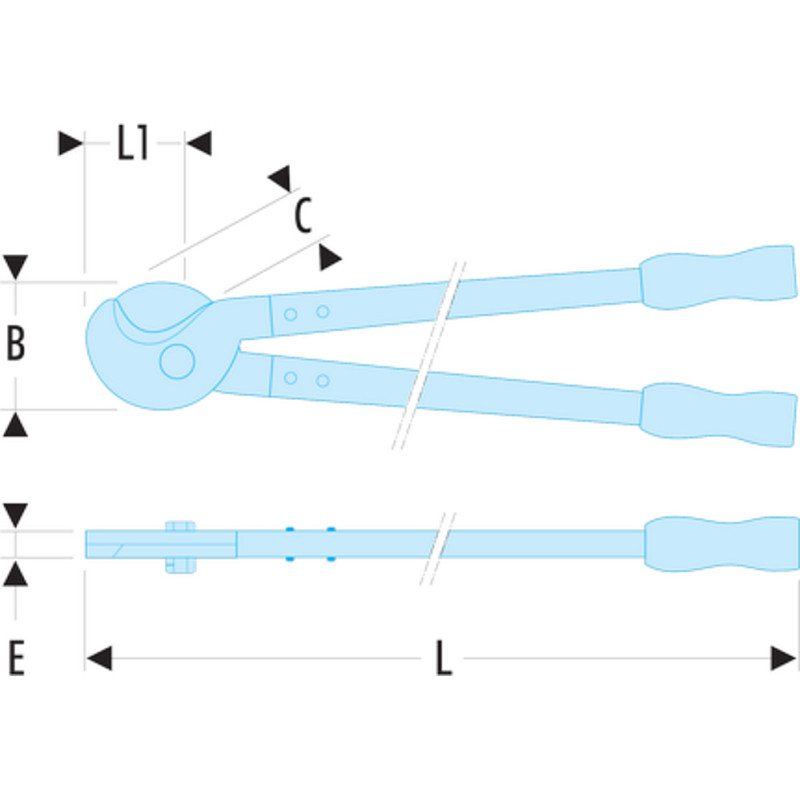 Coupe-câble diam.10mm - cuivre - aluminium - FACOM 412B.10