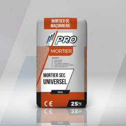 GAMME PRO - MORTIER PRÊT A L'EMPLOI - sac de 25 KG