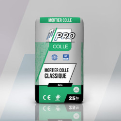 GAMME PRO - COLLE CARRELAGE CLASSIC C1 GRIS - sac de 25 KG